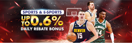 Sport at E-sports 0.6% na Araw-araw na Rebate